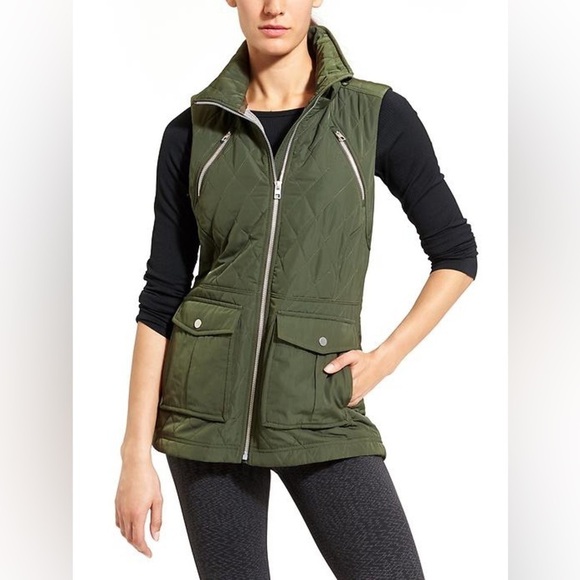 Athleta Jackets & Blazers - Athleta Tetons Sleeveless Quilted Jacket Women's Small